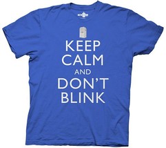 T-Shirt - Doctor Who: Keep Calm And Don&#39;t Blink (2014) *Ripple Junction ... - £7.92 GBP