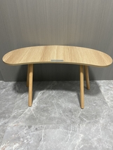 jiteentarou Tables Curved End Table Mid Century Modern Coffee Table U-shaped - £46.85 GBP