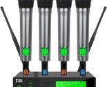 4 Channel Uhf Wireless Microphone System With 200 Selectable Frequency,C... - $315.99