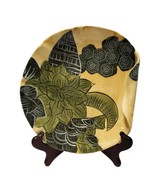 Ambiance Tommy Bahama Tropical Botanical Yellow Green Leaf  Curled Salad... - $19.25 CAD
