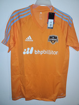 Adidas Mls Houston Dynamo Orange Team Training Jersey Sz M - £11.67 GBP