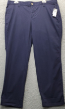 Khakis by Gap Pants Girfriend Pants Womens Sz 12 Blue Twill Sits Below The Waist - £18.01 GBP