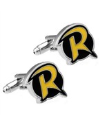 ROBIN CUFFLINKS Comic Book Super Hero NEW w GIFT BAG Groom Fathers Day G... - €11,19 EUR