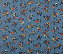 Waverly Elijah Sailor Blue Red Floral Indoor Multi Use Fabric By The Yard 54&quot; W - £7.04 GBP
