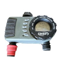 Orbit Lawn Sprinkler 24713 Dual Hose Timer Programmable AA Battery Operated - $16.81