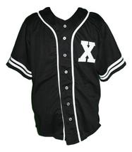 Malcolm X Baseball Jersey Button Down New Sewn Black Any Size image 4