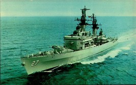 Uss Josephus Daniels DLG-27 Guided Missile Frigate Naval Ship Postcard bk38 - £3.11 GBP