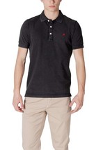Replay Men Polo Black Designer Shirt Logo 2025 Collection - $1,488.88 MXN