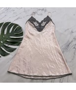 Wendy Ann Womens Vintage 90s Nightie Slip Mini Dress Size M Pink Satin L... - $33.83 CAD
