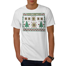 Wellcoda Merry Christmas Art Mens T-shirt, Holiday Graphic Design Printed Tee - £14.70 GBP+