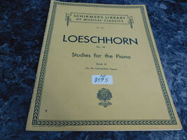 Loeschhorn Studies for the Piano Vol 315 Op 66 Book III - $2.99