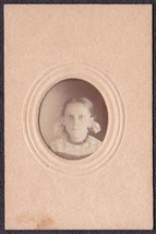 Sara W. Bennett Antique Cabinet Card of Young Girl - $17.50