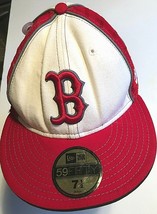 Boston Red Sox Team Logo MLB Adult Unisex White Two-Tone Wool Blend Cap ... - £9.70 GBP