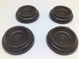 Vintage Daisy Furniture Coasters Sliders Rubber 2 In Schacht Rubber Mfg. - £9.54 GBP