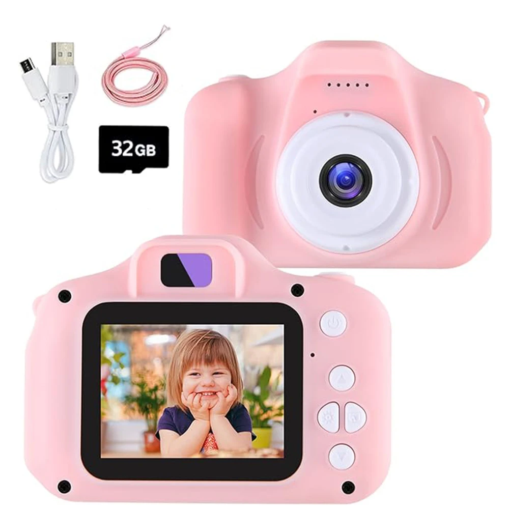 Mini Kid Camera Digital Camera Toys for Girls Boys 1080P HD Screen Music - £19.97 GBP