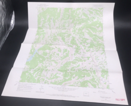 1967 Graham Peak Wyoming WY Quadrangle Geological Survey Topo Map 22&quot; x ... - £7.41 GBP