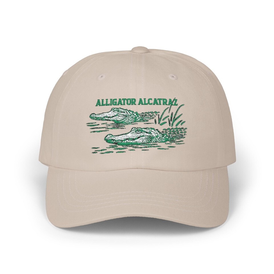 Alligator Alcatraz Hat, Embroidered Gator Cap, Alligator Alcatraz Cap Item image 5
