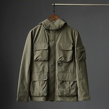 Men Lightweight  Outdoor Jacket With Multi-pockets  Style Hi Jacket  Waterproof  - £84.18 GBP