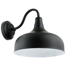 Sunlite LED Gooseneck Rustic Barn Fixture 30W Dimmable Matte Black 30K-WarmWhite - £137.08 GBP