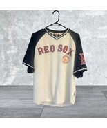 Boston Red Sox Stitches Short Sleeve pullover Jersey Men&#39;s  Medium Embro... - £11.94 GBP