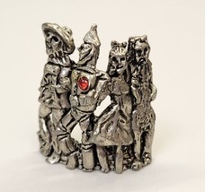 1997 Cci Comstock Pewter Wizard of OZ Miniature - Dorothy Scarcrow Tinman &amp; Lion - £17.55 GBP