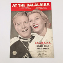 1939 Vintage At The Balalaika Movie Ilona Massey &amp; Nelson Eddy Sheet Music MGM - £9.64 GBP