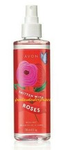 Womens Fragrance Body Mist Smitten with Roses 8 fl oz ~ NEW ~ Avon - £11.55 GBP