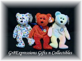 Ty Beanie Babies Ty2K~Decade~B.B.Bear~ Set Of 3~MWMTS - £15.94 GBP