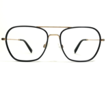Warby Parker Eyeglasses Frames ABE M 2120 Black Gold Square Full Rim 55-... - $41.73