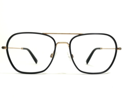 Warby Parker Eyeglasses Frames ABE M 2120 Black Gold Square Full Rim 55-16-145 - £33.46 GBP