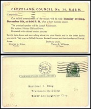 1936 US Postal Card-Cleveland Council, Cleveland,OH to West 9 Superior C... - $2.96