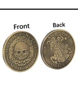 Memento Mori &quot;Carpe Diem &quot; 1oz Bronze Coin Latin skull rider - £8.55 GBP