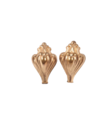Clip On Earrings Sea Shell Design Brass Pat&#39;d Pending Vintage 1 Inch - €4,36 EUR