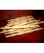 NEW UNFINISHED MAPLE SPINDLE 11&quot; LONG WITH 3/8&quot; TENON 25 PIECES F - $44.50