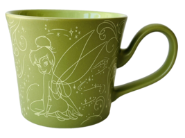 Disneystore Fairies Tinkerbell Jumbo Coffee Mug Moss Green - $18.37