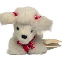 Jerry Elsner Plush Dog Jerry Pets Puppy Love  White Poodle Stuffed Anima... - $14.94