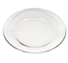 Clear Glass Dinner Plate 10.5” Diameter - Bed Bath &amp; Beyond - £19.78 GBP