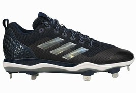 ADIDAS Women&#39;s PowerAlley 5 Metal Softball Cleats Navy Blue US Size 11 NEW - $48.85