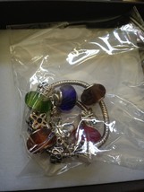 Multicolored Metallic Crystal Base Metal Bracelet - $30.00