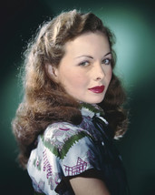 Jeanne Crain gorgeous in print blouse deep red lips 16x20 Canvas Giclee - £55.94 GBP