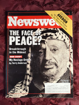 NEWSWEEK September 13 1993 Yasir Arafat MiddleEast Terry Anderson Richard Avedon - £11.37 GBP