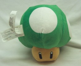 Nintendo Super Mario Bros. Soft Green 1 Up Mushroom 5&quot; Plush Stuffed Animal Toy - £11.67 GBP