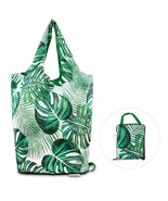 Large reusable grocery bag, tote, purse  or handbag &amp; pouch leaves green - $320.99 MXN