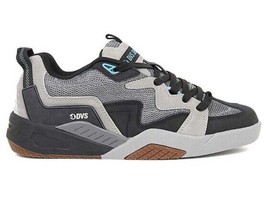 Mens DVS Devious Skate Shoes Charcoal Black Turquoise Suede - £46.85 GBP