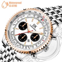 Waterproof Men&#39;S Luxury Calendar Quartz Watch Classic Stainless Steel Wr... - $27.46