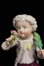 Large Antique German Sitzendorf  Porcelain Figurine Cache Pot Planter Rare - £183.86 GBP
