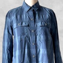 Eddie Bauer Travex Women’s XS Blue Plaid Roll-Tab Long Sleeve Button Fro... - €16,28 EUR