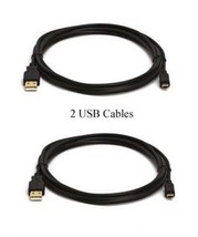 2 USB Cables for Samsung SMX-F53BN SMX-F53RN SMX-F53SN SMX-F53UN SMX-F54... - $10.72