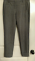 Pre-owned HALSTON HERITAGE Heather Gray Cuffed Trouser SZ 6 Career  - £38.55 GBP