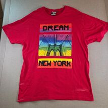 Akademiks Dream New York Rainbow Graphic Tee Shirt Men’s 2XL Red - $21.05 CAD